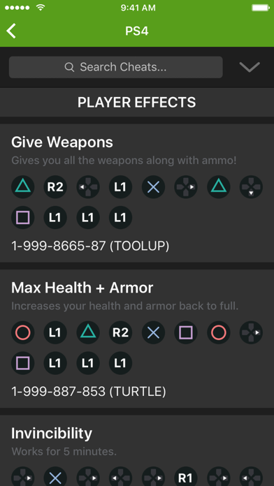 Cheats for GTA 5 (V). screenshot 5