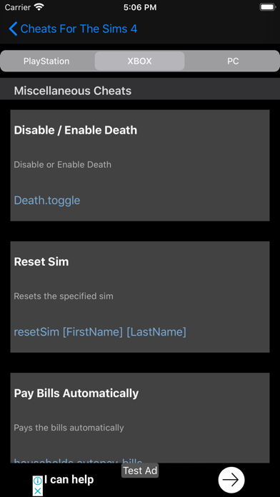 Cheats for Sims 4 - Hacks screenshot 1