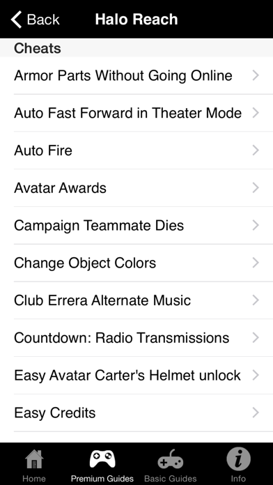 Cheats for XBox 360 Games - Including Complete Walkthroughs screenshot 2