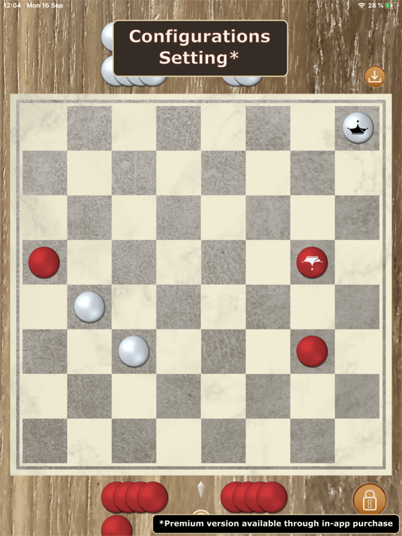 Checkers game screenshot 2