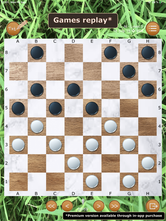 Checkers game screenshot 3