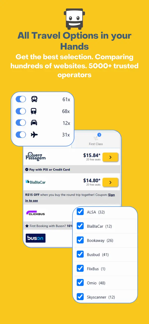 CheckMyBus: Find bus tickets! screenshot 2