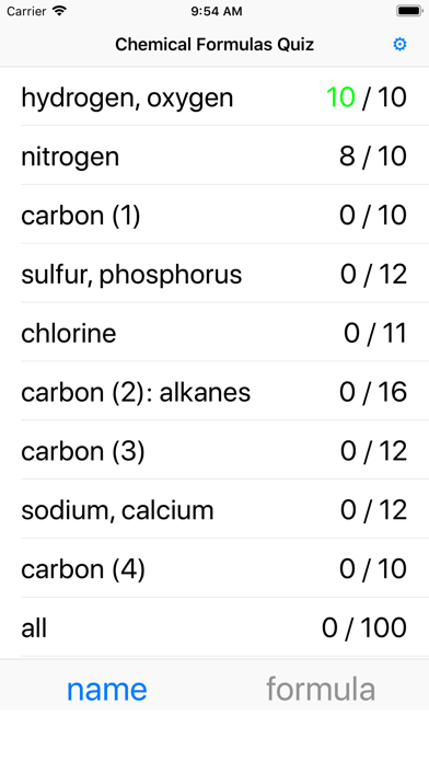 Chemical Formulas Quiz screenshot 5