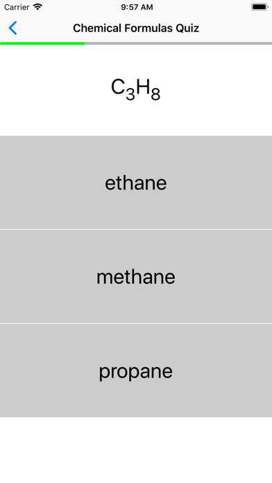 Chemical Formulas Quiz screenshot 2