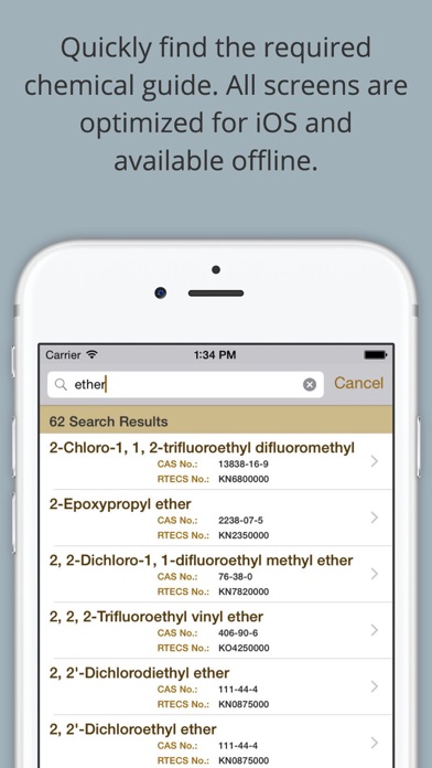 Chemical Hazards Pocket Guide screenshot 1