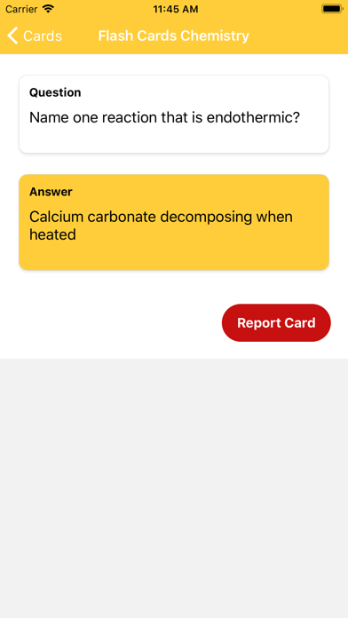 Chemistry Flashcards screenshot 1