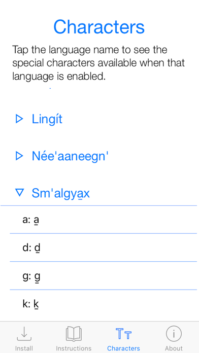 Chert – Alaska’s Native Language Keyboard screenshot 1