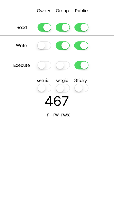 Chmod Calculator screenshot 1