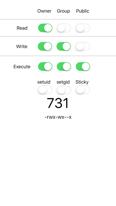 Chmod Calculator screenshot 2