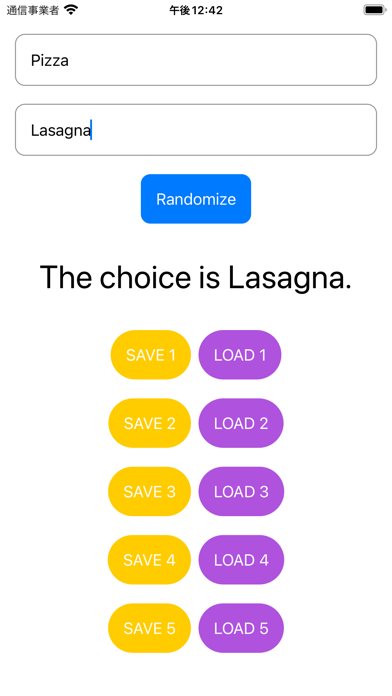 Choice Randomizer screenshot 1
