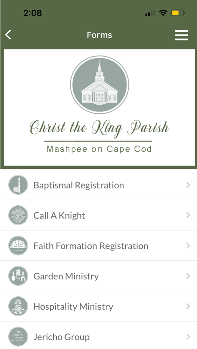 Christ the King Parish Mashpee screenshot 2