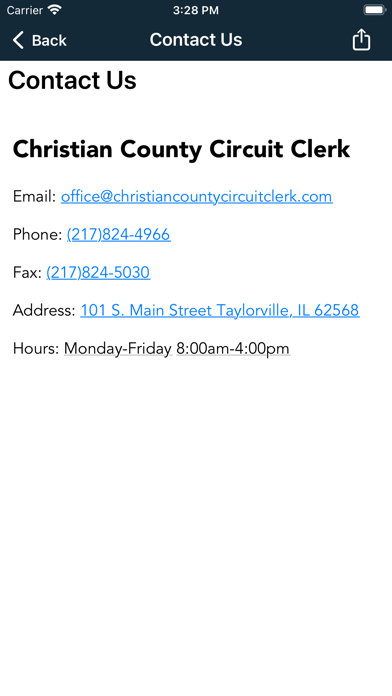 Christian County Circuit Clerk screenshot 1