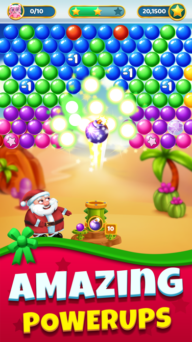 Christmas Games - Bubble Pop screenshot 2