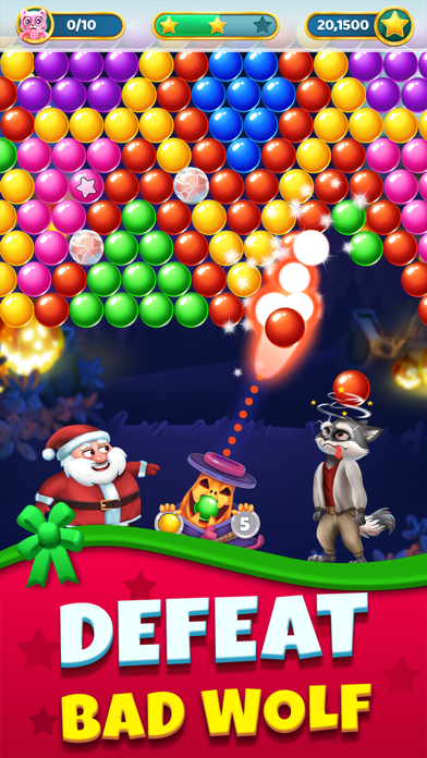 Christmas Games - Bubble Pop screenshot 3