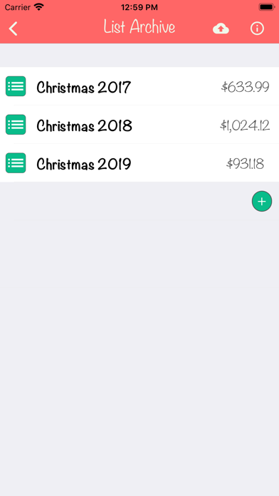 Christmas Gift List Tracker screenshot 2
