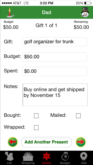 Christmas List screenshot 3
