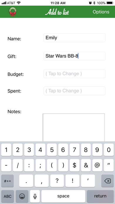 Christmas List screenshot 2