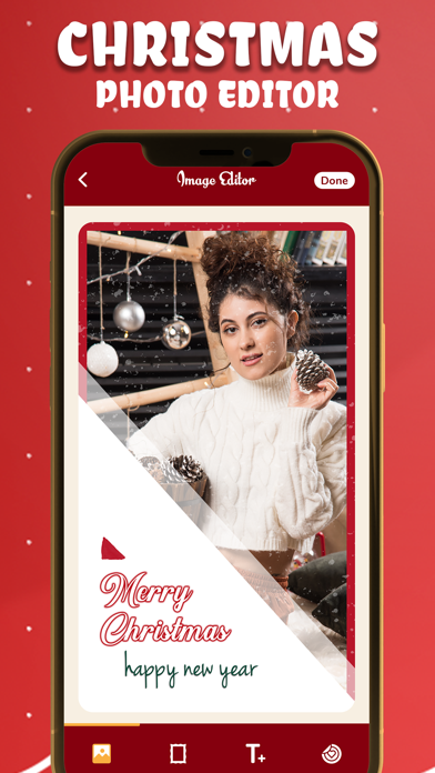 Christmas Photo Frame + Wishes screenshot 1
