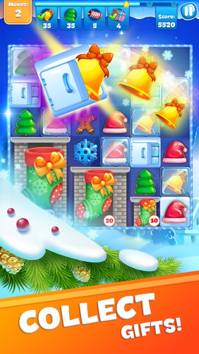 Christmas Sweeper 3: Match-3 screenshot 1