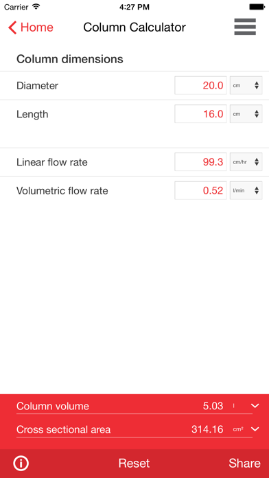 ChromaPro — Your multi-use tool for process related chromatography calculations screenshot 1