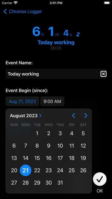 Chronos Logger screenshot 1
