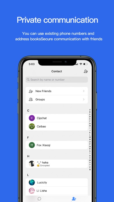 Cipchat - Encrypted Messenger screenshot 2