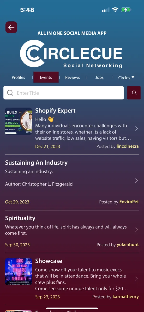 CircleCue #1 Social Media App screenshot 1