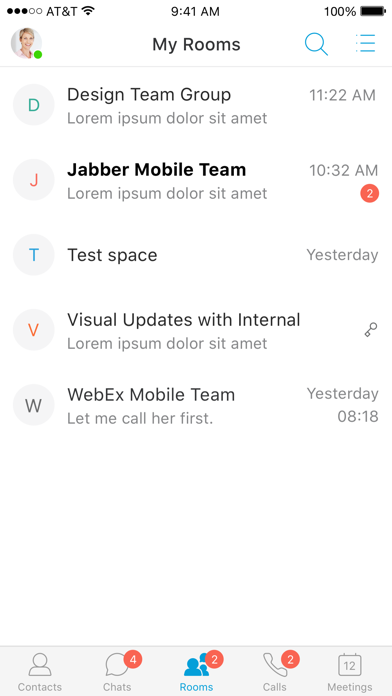 Cisco Jabber screenshot 1