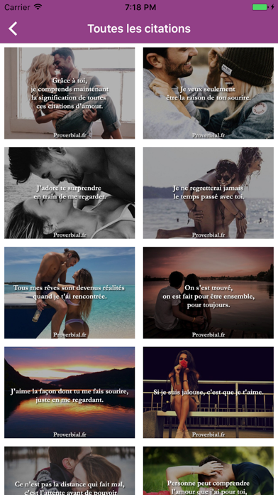 Citations d'Amour en images screenshot 3
