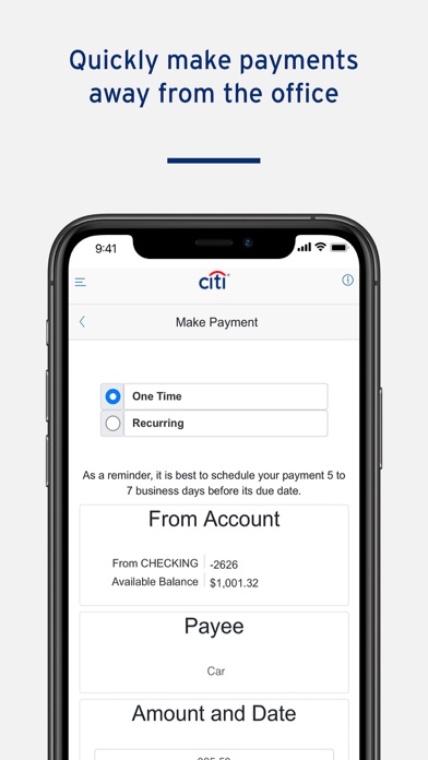 CitiBusiness® Mobile screenshot 2