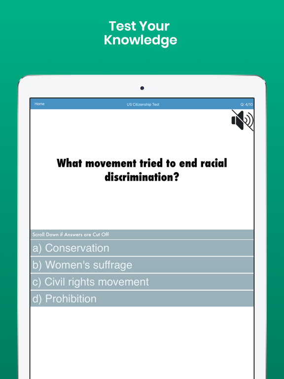Citizenship Test with Audio screenshot 8