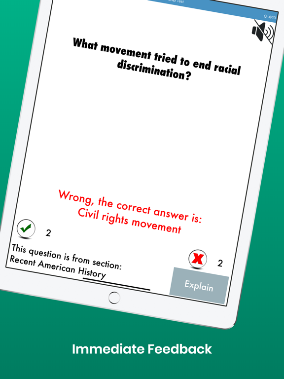 Citizenship Test with Audio screenshot 7