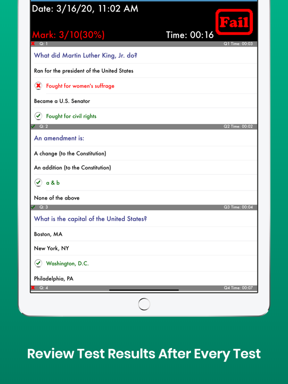 Citizenship Test with Audio screenshot 1