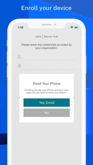 Citrix Secure Hub screenshot 4