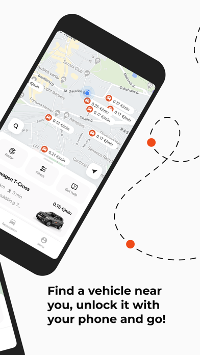 CityBee shared mobility screenshot 3