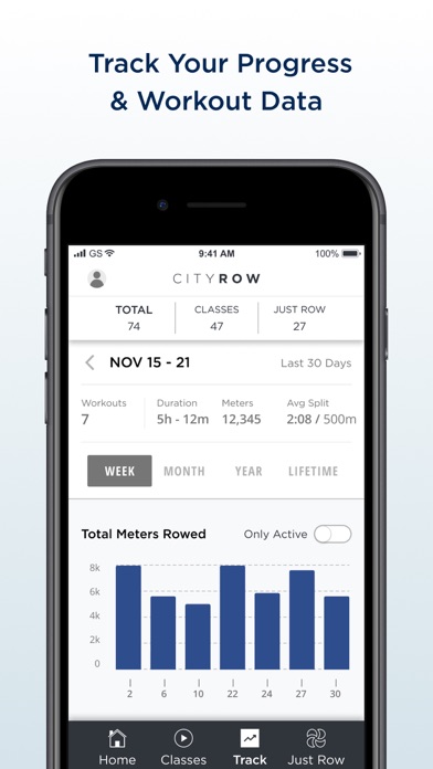 CITYROW: at home fitness screenshot 2