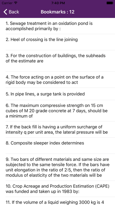 Civil Engineering Complete Quiz screenshot 1