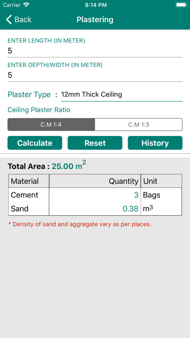 Civil Material Estimator screenshot 4
