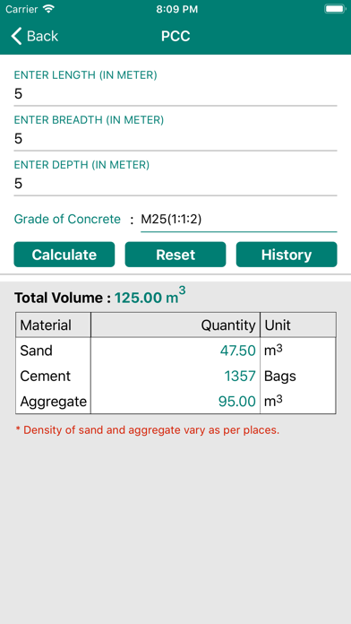 Civil Material Estimator screenshot 5