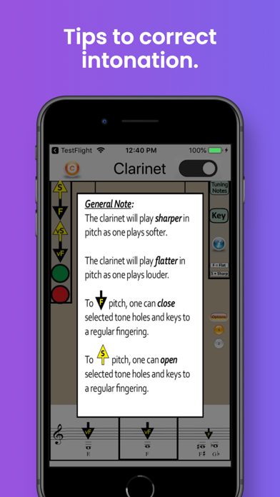 Clarinet Fingering & Tuning screenshot 4
