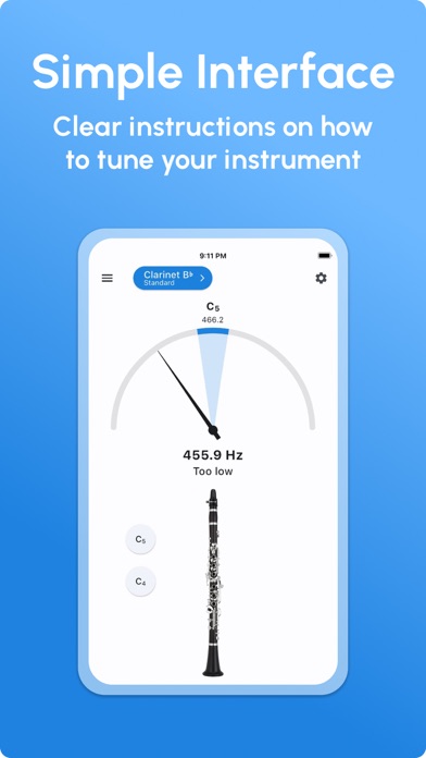 Clarinet Tuner - LikeTones screenshot 3