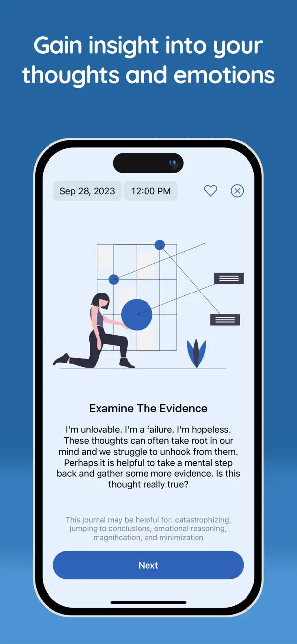 Clarity: CBT Self Help Journal screenshot 2