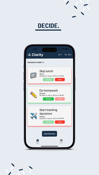 Clarity - Decision Manager screenshot 1