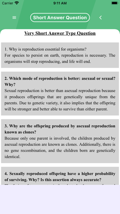 Class 12 Biology Notes & MCQ screenshot 1