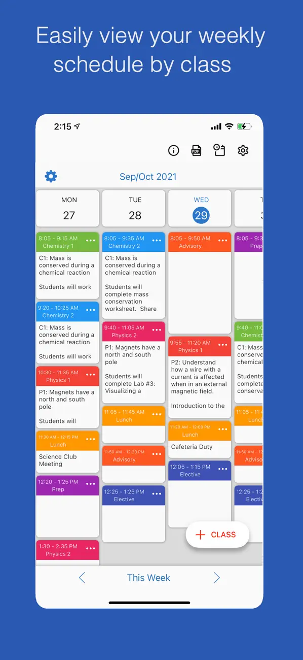 Class Planner (cloud) screenshot 5