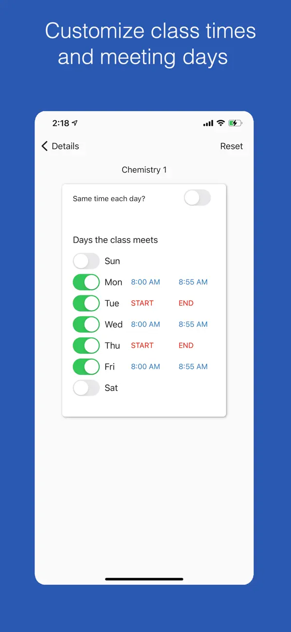 Class Planner (cloud) screenshot 3