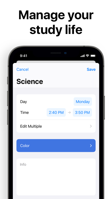 Class Timetable - Schedule App screenshot 3