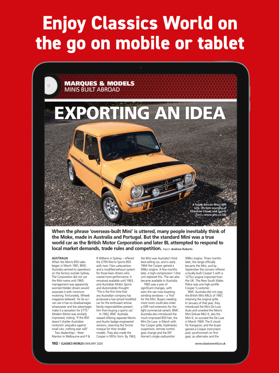 Classics World Magazine screenshot 3