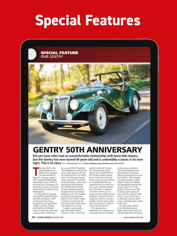 Classics World Magazine screenshot 5