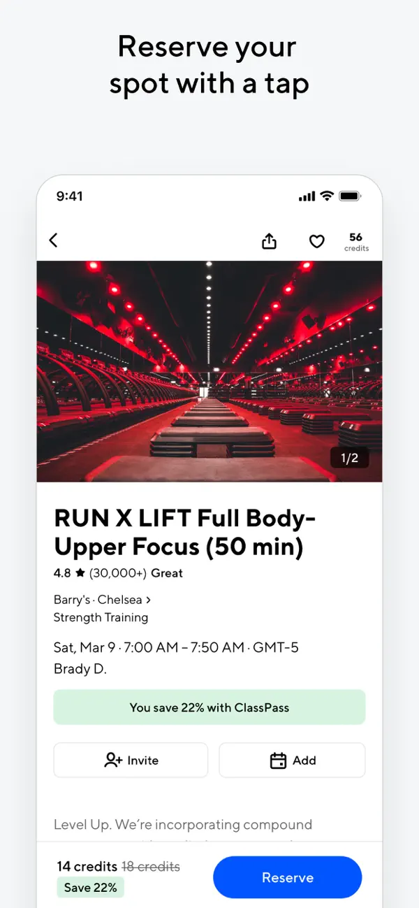ClassPass: Fitness, Spa, Salon screenshot 1